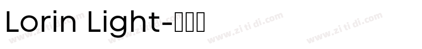 Lorin Light字体转换